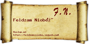 Feldzam Niobé névjegykártya